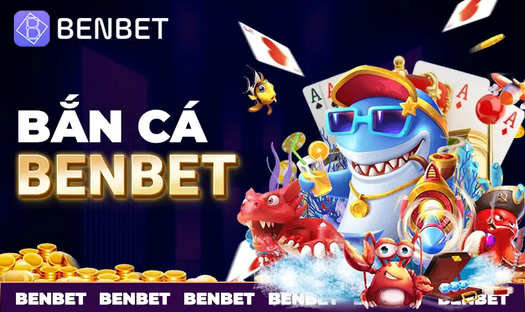 Sảnh bắn cá BenBet thiết kế đồ họa đẹp, ấn tượng