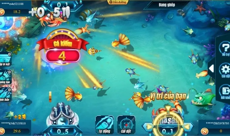 Hệ thống vũ khí trong game Bắn Cá Đại Dương Tại BenBet