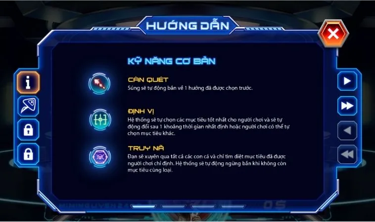 Các kỹ năng cơ bản trong game Bắn Cá Men In Black Tại BenBet