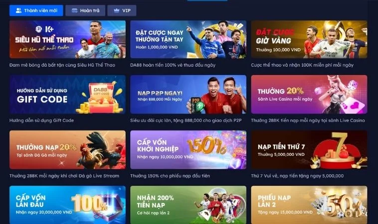 Đa dạng các chương trình khuyến mãi BenBet hấp dẫn
