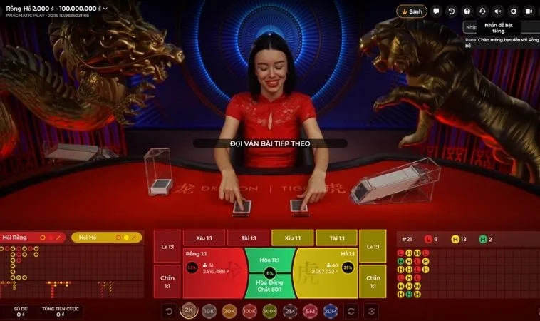 Trải nghiệm chơi Dragon Tiger Tại BenBet cùng dealer người thật xinh đẹp